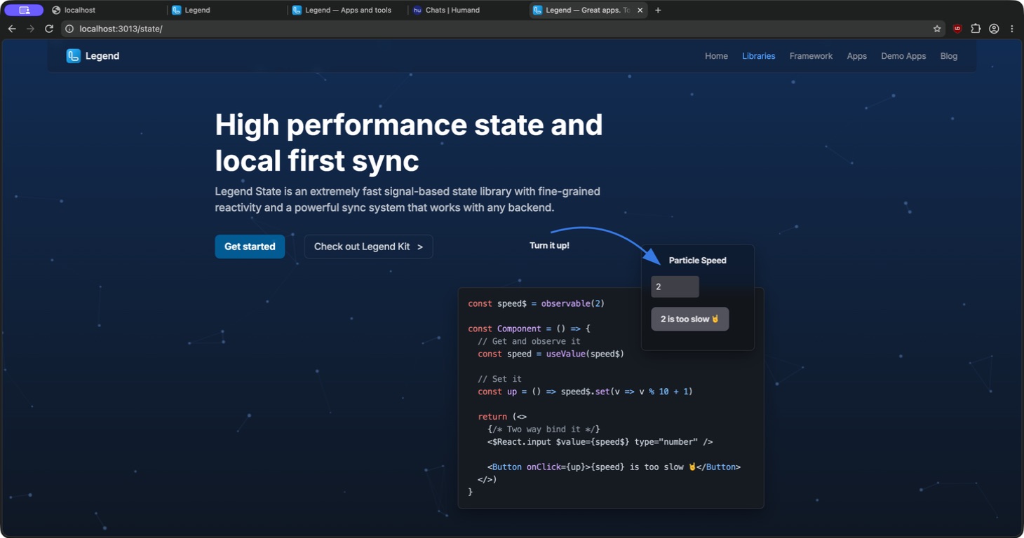 Legend State documentation example